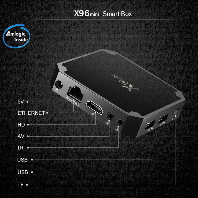 X96 Mini-Android 7,1 Fernsehkasten 4K Amlogic S905W 1g/8g 2g/16g KD Spieler 17,3