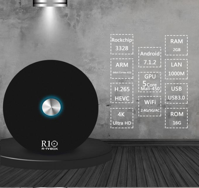R10 WIFI Fernsehkasten-on-line-Filme, Android-Fernsehkasten-völlig geladene Mäusetastatureingabe