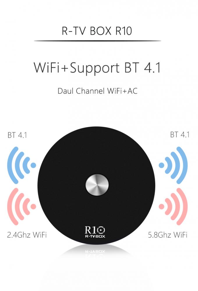 R10 WIFI Fernsehkasten-on-line-Filme, Android-Fernsehkasten-völlig geladene Mäusetastatureingabe